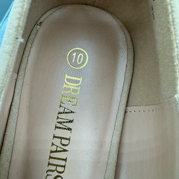 NEW Dream Pairs Women’s Christian Pointed Toe Pumps Beige Size 10 - Picture 6 of 10